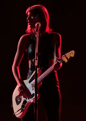 Female Musician with Guitar