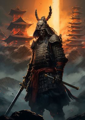 Samurai Warrior Art Print