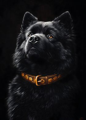 Black &amp; Gold Chow-Chow