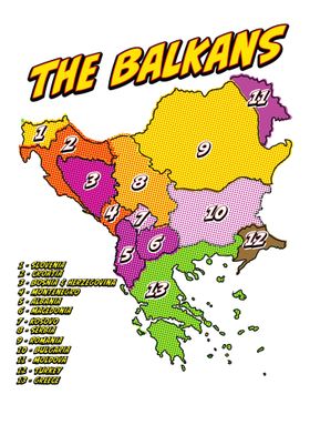 Balkan Countries Map