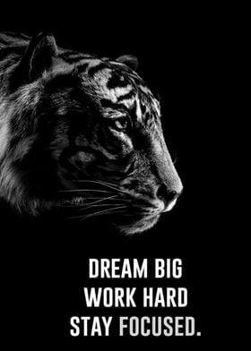 Tiger Motivation Poster