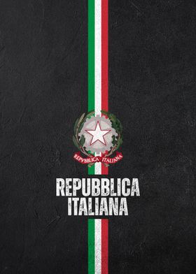 Italian Flag &amp; Coat of Arms