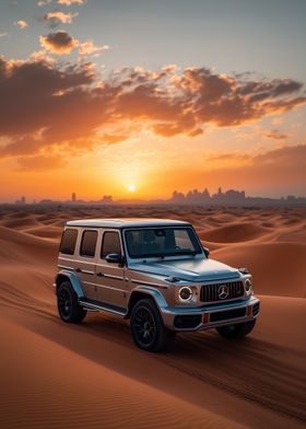 Mercedes G-Wagon in Desert