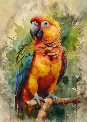 Vibrant Scarlet Macaw