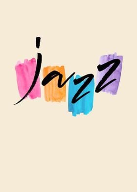 Jazz Watercolor Abstraction