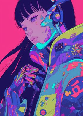 Cyberpunk Anime Girl