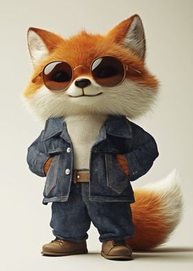 Cool Fox in Denim