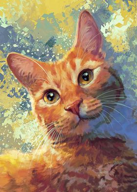 Orange Tabby Cat Portrait