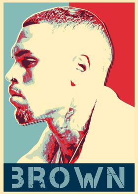 Chris Brown Poster Art