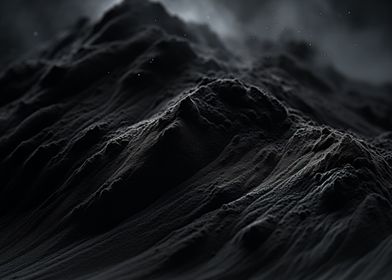 Black Abstract Landscape