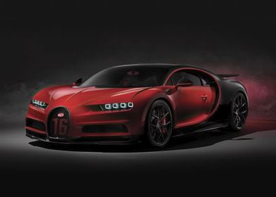 Red Bugatti Chiron