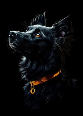 Black &amp; Gold Australian Shepherd