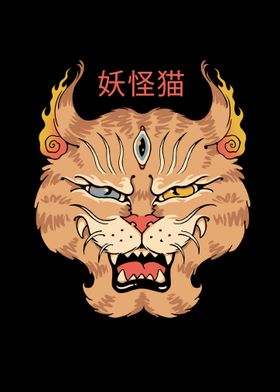 Yokai Meowster Cat Head