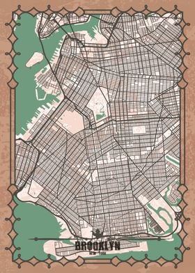 Brooklyn Map Print