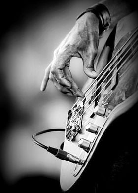 Bass Guitar Close-up