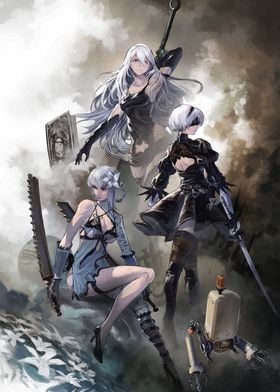 NieR:Automata 2B, A2, 9S