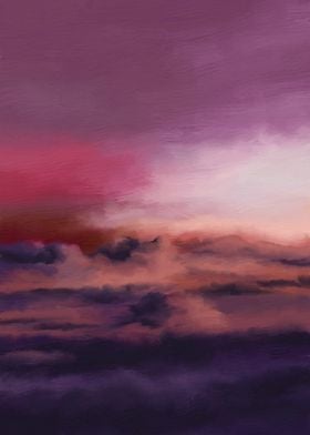 Purple Sunset Clouds