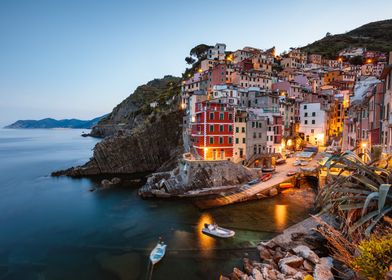 Riomaggiore fishing village, Cinque Terre, Liguria, Italy