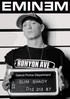 Eminem Mugshot Poster