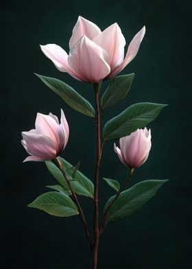 Pink Magnolia Blossom