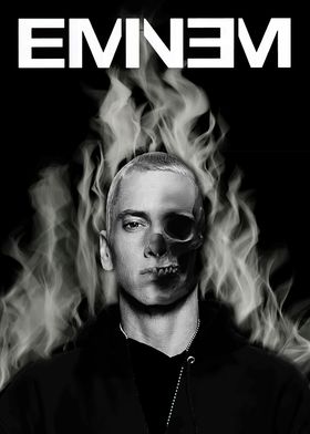 Eminem Skull Poster