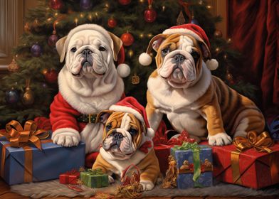 Christmas Bulldogs