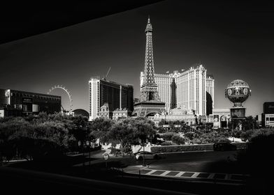 Las Vegas Skyline with Eiffel Tower