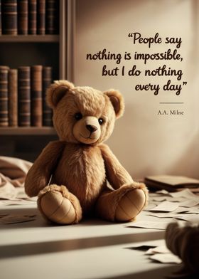 Teddy Bear with Quote