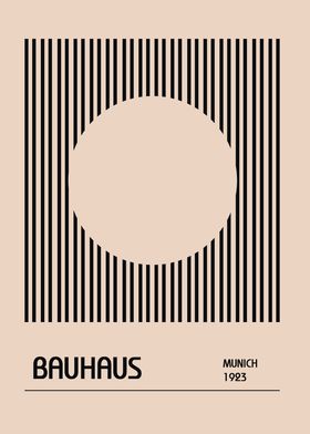 Bauhaus Minimalist Art Print Munich