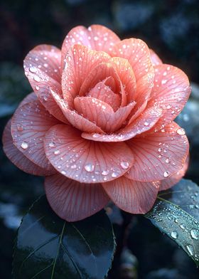 Dewy Pink Camellia