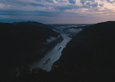 River Valley at Dusk