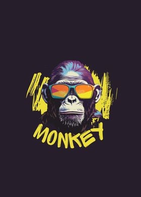 Cool Monkey Illustration