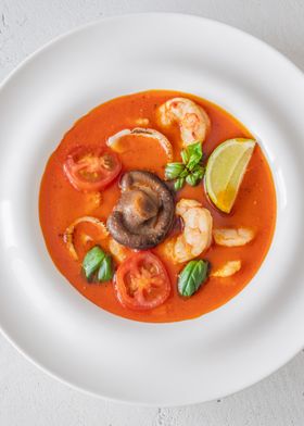 Tom Yum Soup with Shrimp