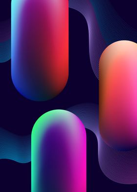 Abstract Gradient Shapes