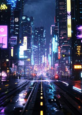 Cyberpunk Cityscape