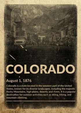 Colorado Vintage Poster