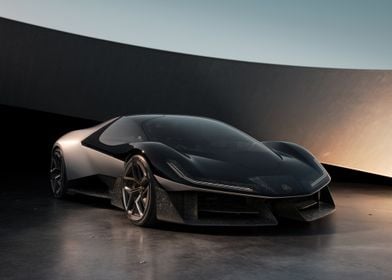 Black Sports Car Concept