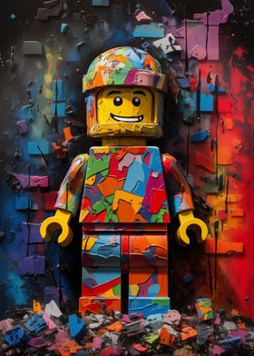 Lego Man Pop Art