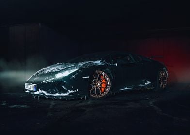 Lamborghini in the Garage