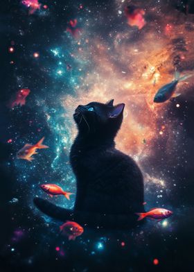 Black Cat in Space