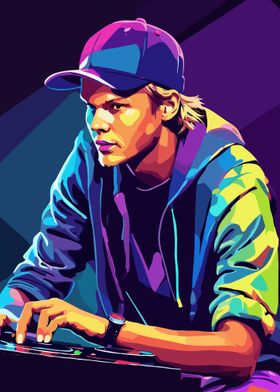 Avicii Pop Art Portrait