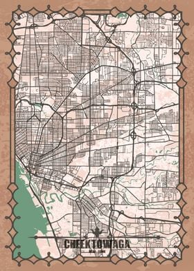 Cheektowaga Map Print