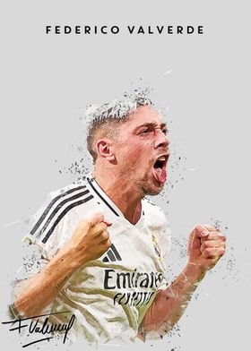 Federico Valverde Soccer Art