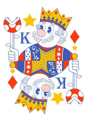 King of Diamonds Playing Card