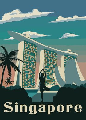 Singapore Skyline Yoga