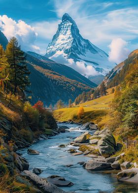 Matterhorn Mountain Landscape