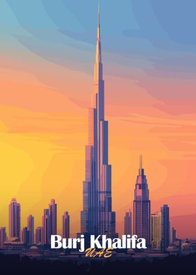 Burj Khalifa Skyline