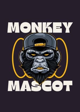 Monkey Mascot Illustration