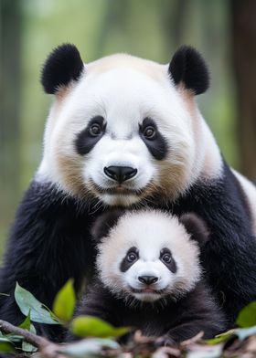 Panda Family Portrait