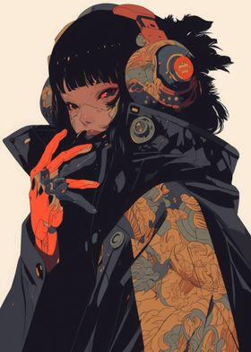 Cyberpunk Anime Girl